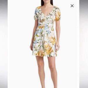 NWT Favorite Daughter Floral Stretch Cotton Minidress Sz 8